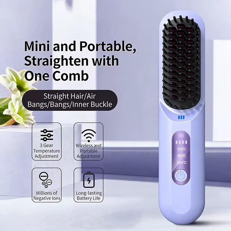 SmoothGlow Hair Straightening Comb