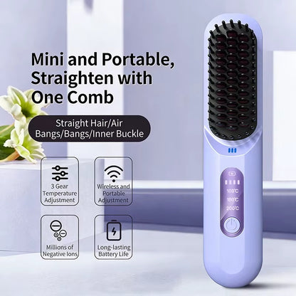 SmoothGlow Hair Straightening Comb