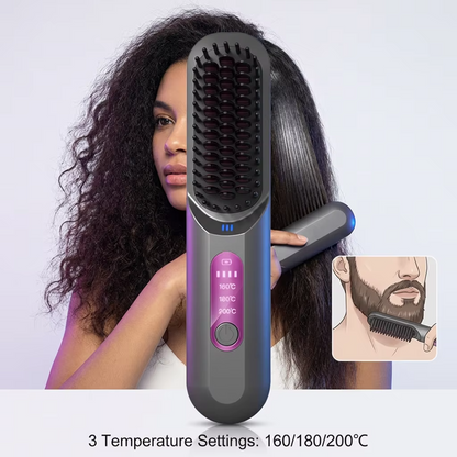 SmoothGlow Hair Straightening Comb