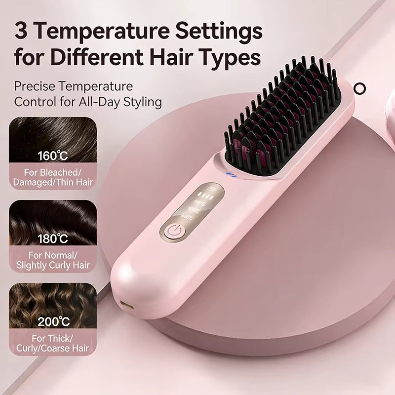 SmoothGlow Hair Straightening Comb