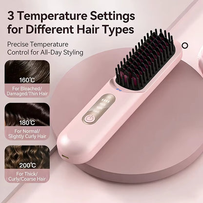 SmoothGlow Hair Straightening Comb
