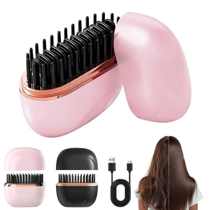 Mini Hair Straightening Comb Wireless