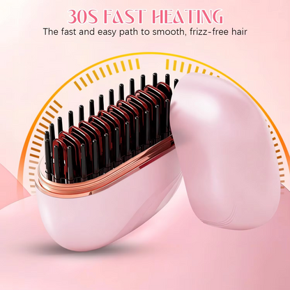 Mini Hair Straightening Comb Wireless