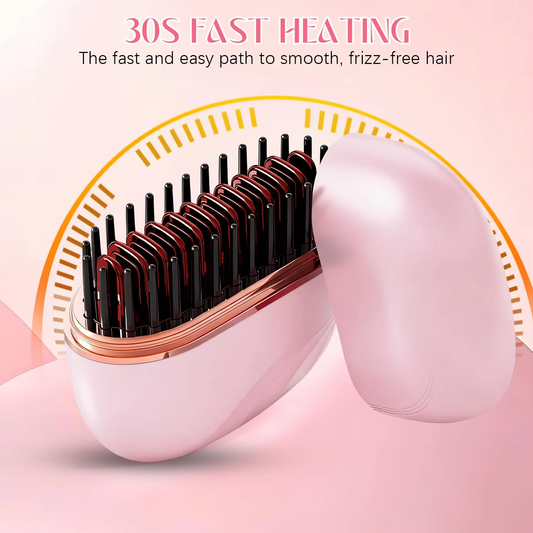 Mini Hair Straightening Comb Wireless